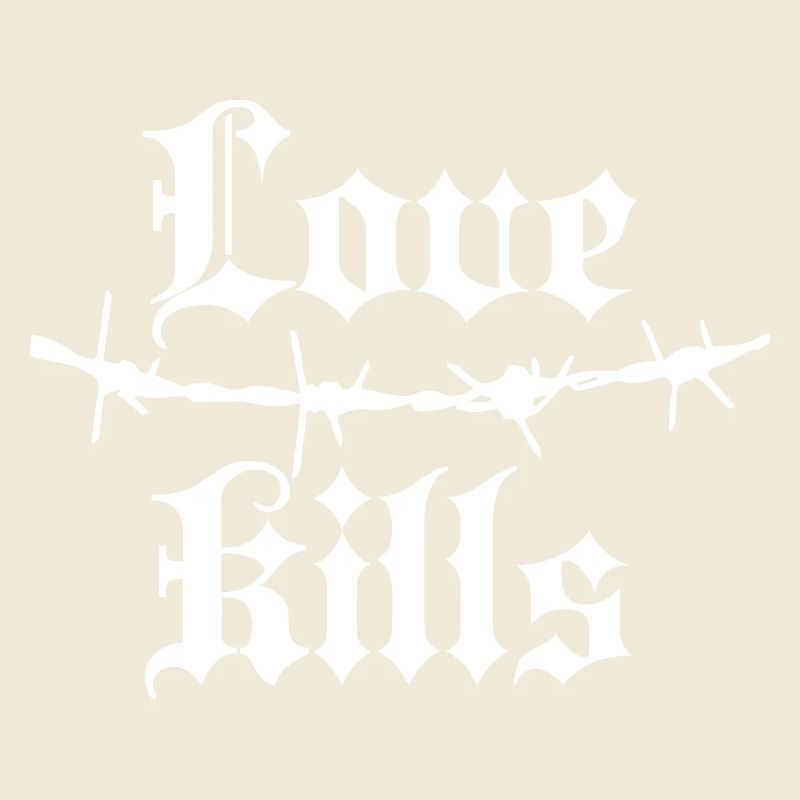 Gothic Barbed Wire Typography