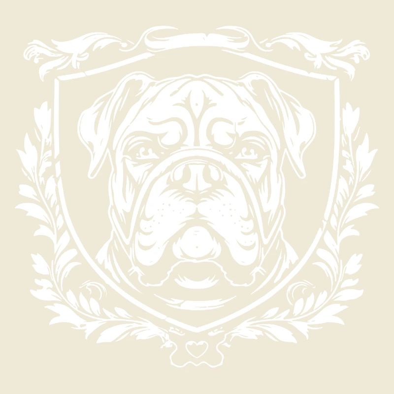 Blason du bouledogue à la période baroque