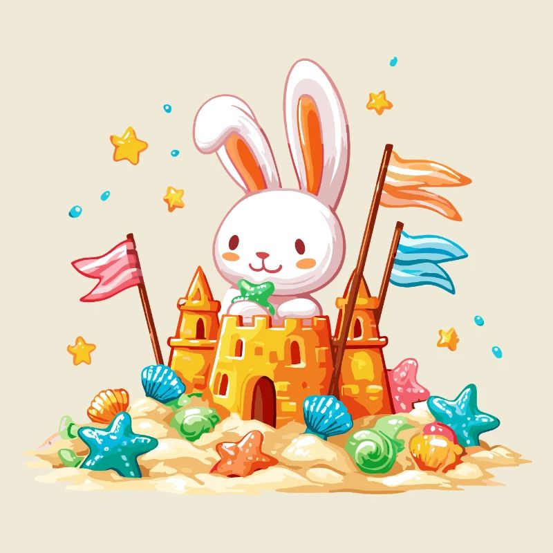 Bunny on the Beach Sandpit