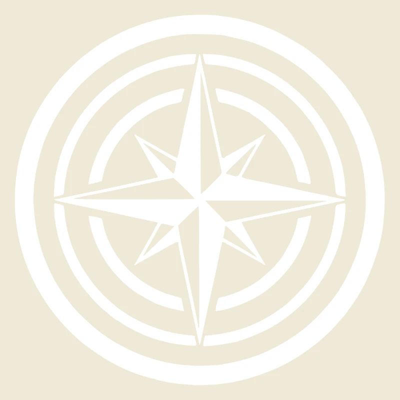 Compass Wind Rose Circle Navigation Clean