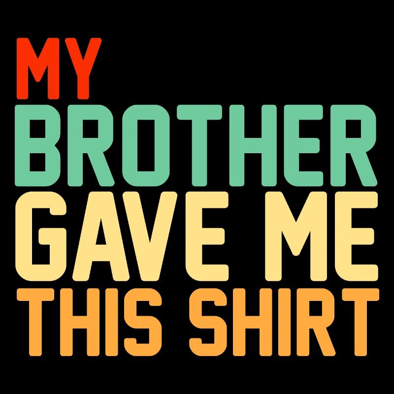Mon frère m’a offert cette chemise Typographie rétro