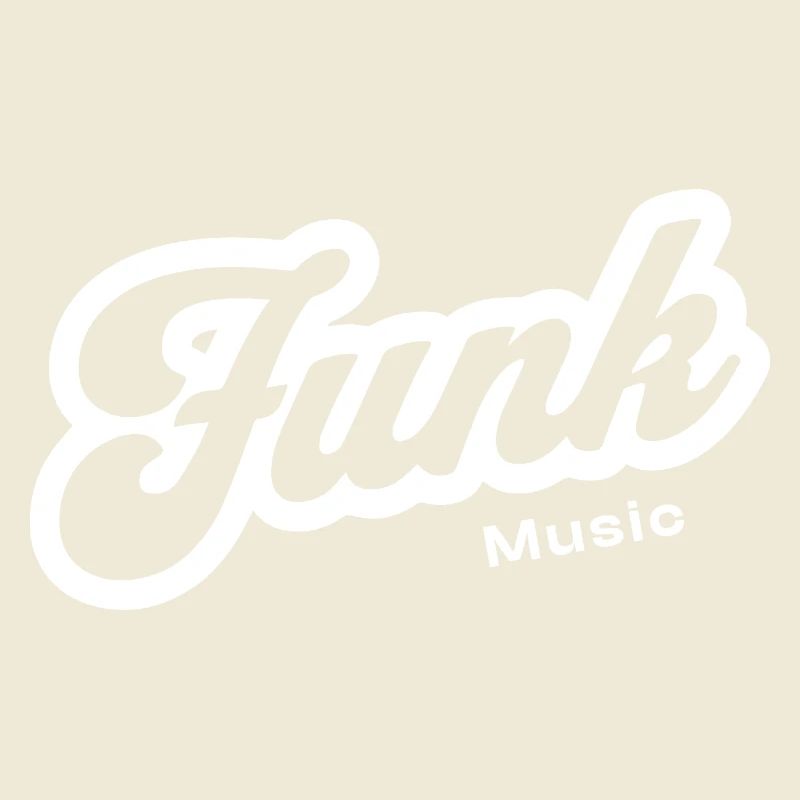 Funk Music Retro Script Logo