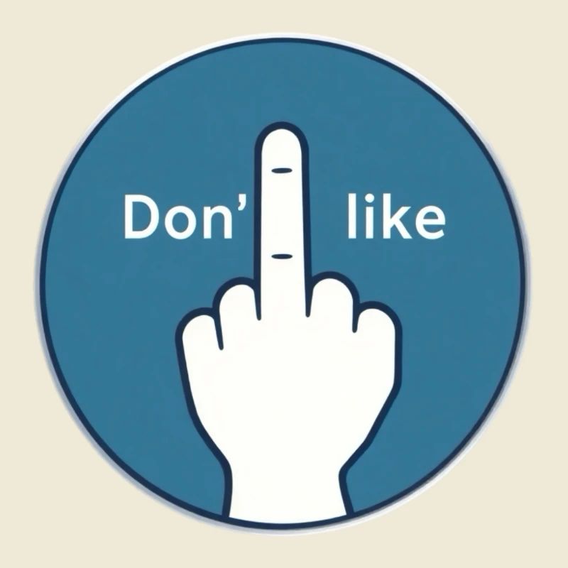 Nein Danke Mittelfinger Design