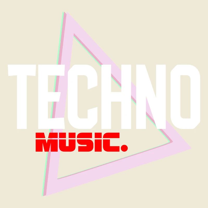 Techno Neon Triangle Pulse