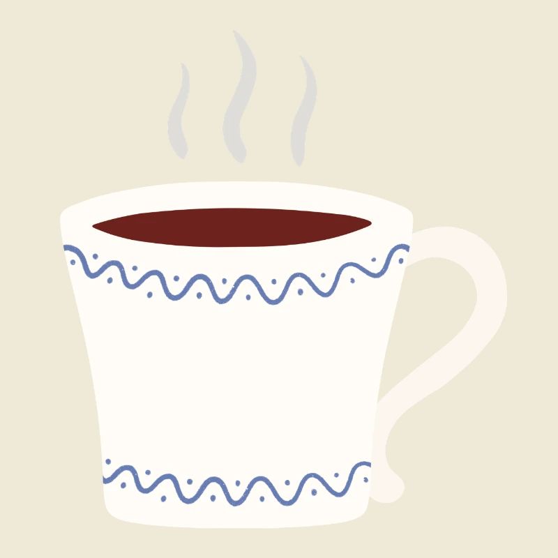 Dampfender Becher mit blauem Wave-Verschluss