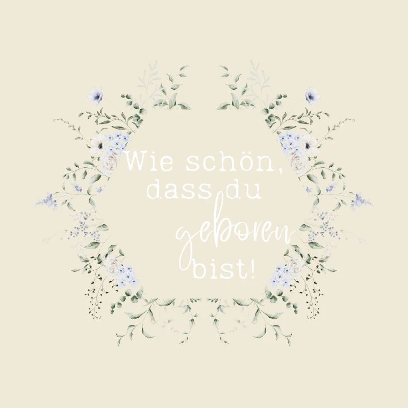 Comme tu es belle que tu sois né - couronne de fleurs