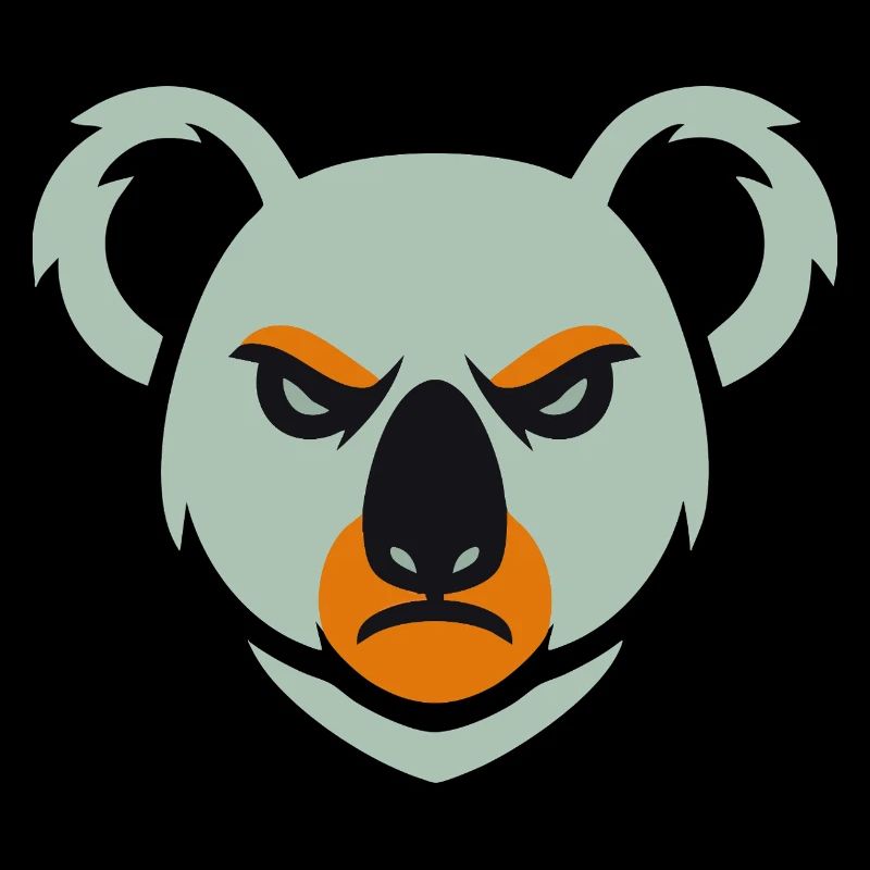 Wütender Koala Blick