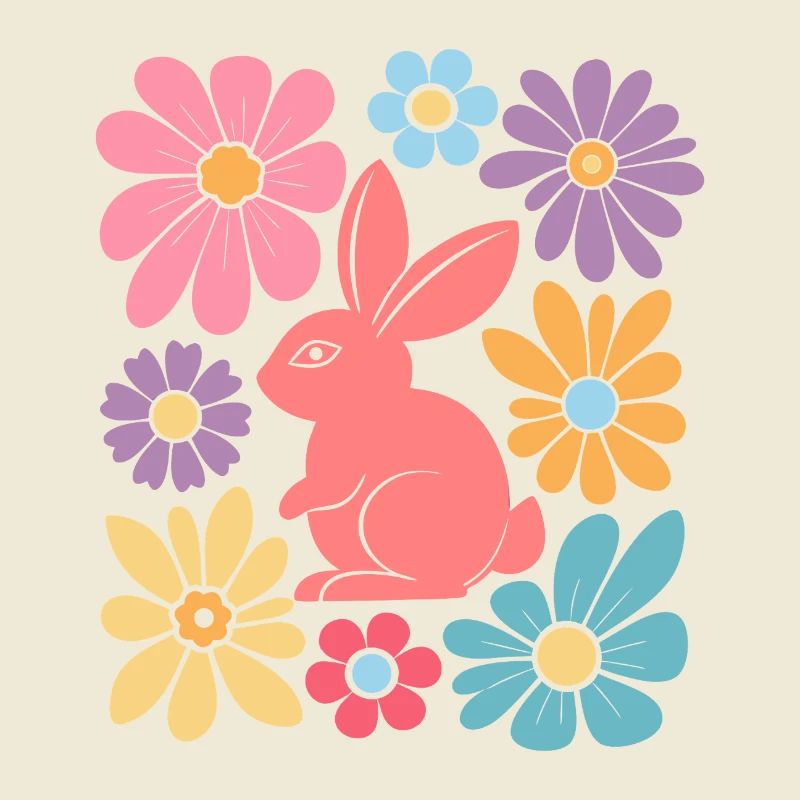 Happy Easter Bunny Boho