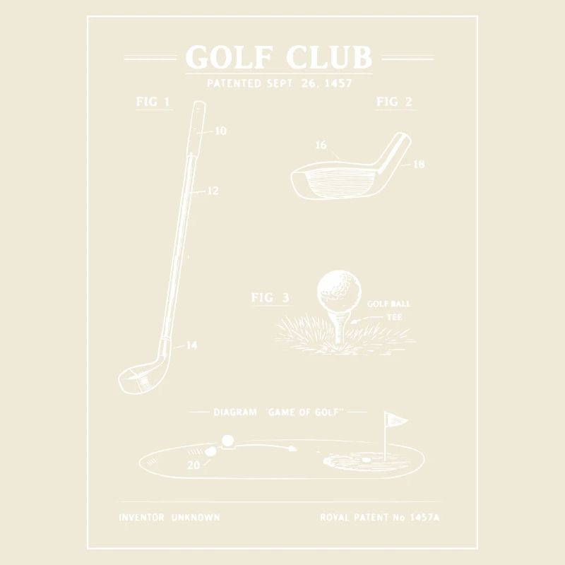 Plan de plan du club de golf