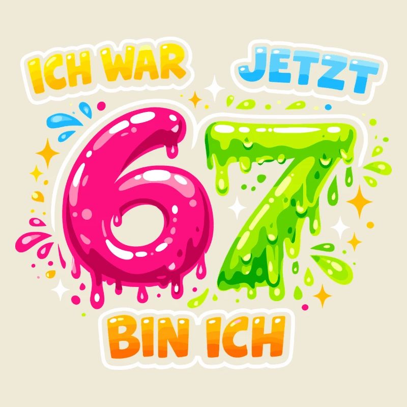 67 Six Seven Meme Gen Alpha Geschenk