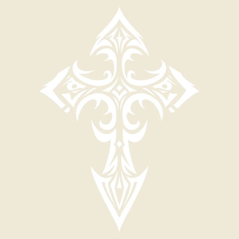 Croix tribale ornée