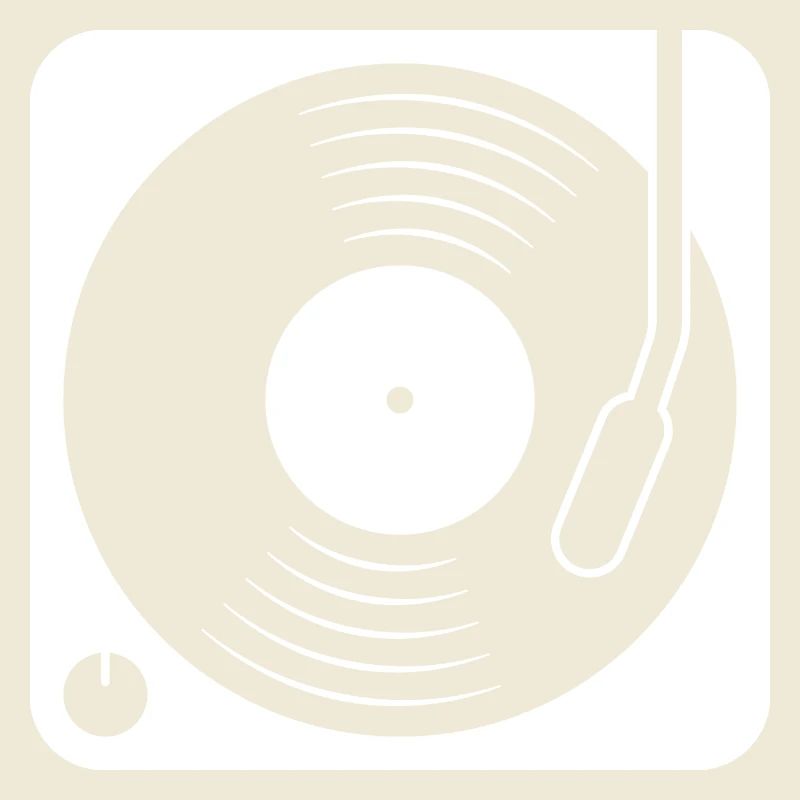 Turntable with Vinyl Album