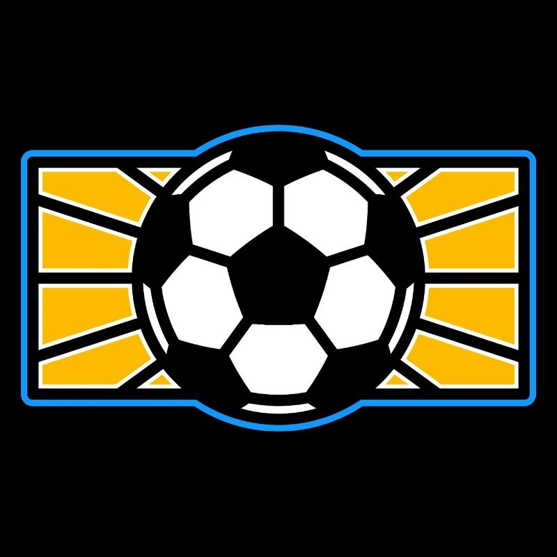 Fußball-Pop-Art-Logo