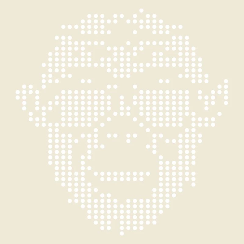 Monkey with Sunglass Pixel design
