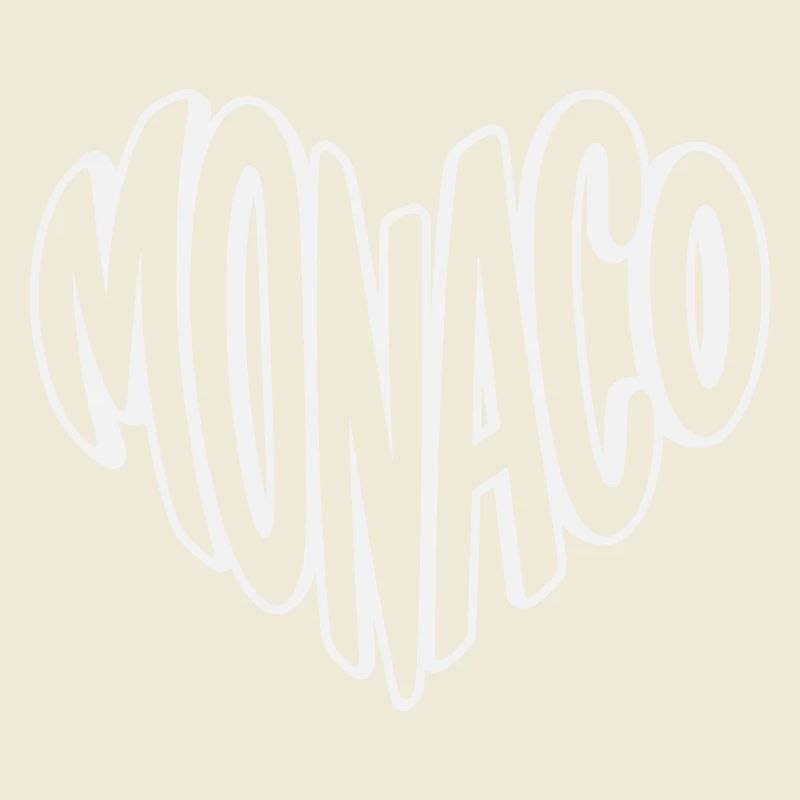 Typographie rétro de Monaco