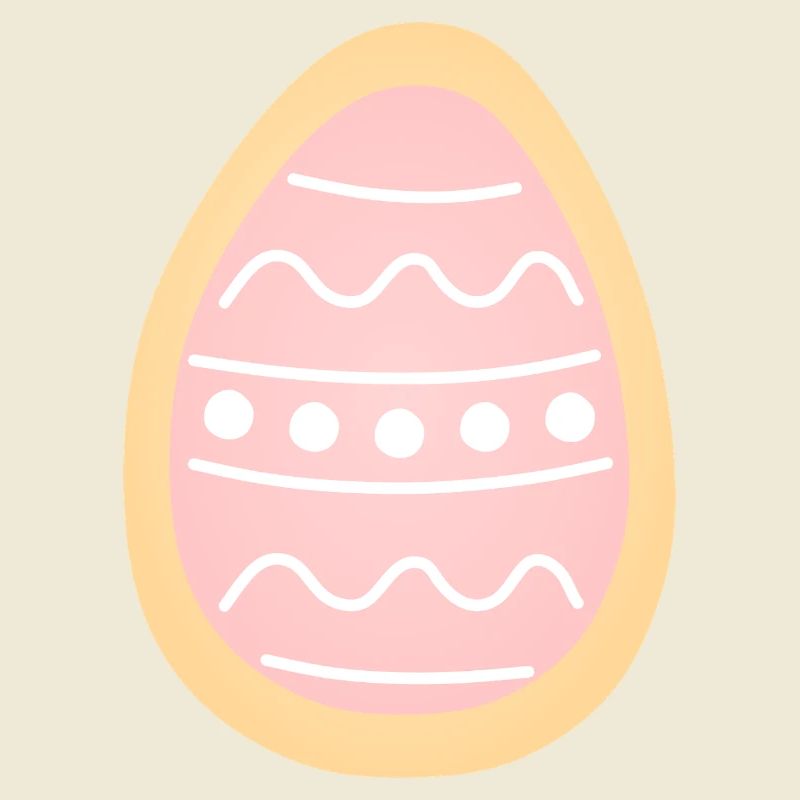 Pastel Easter Egg Cookie