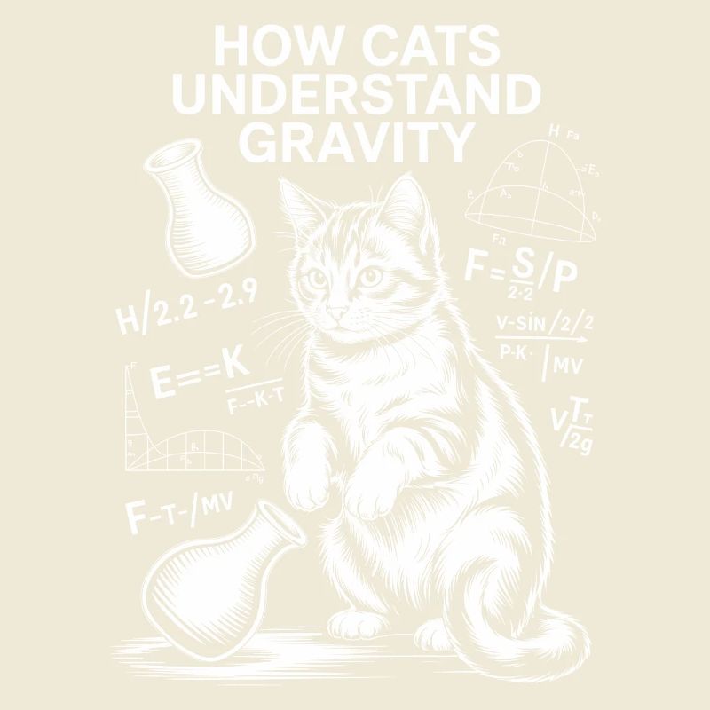Dictions de chats de physique Blague de maths Cadeau de physique