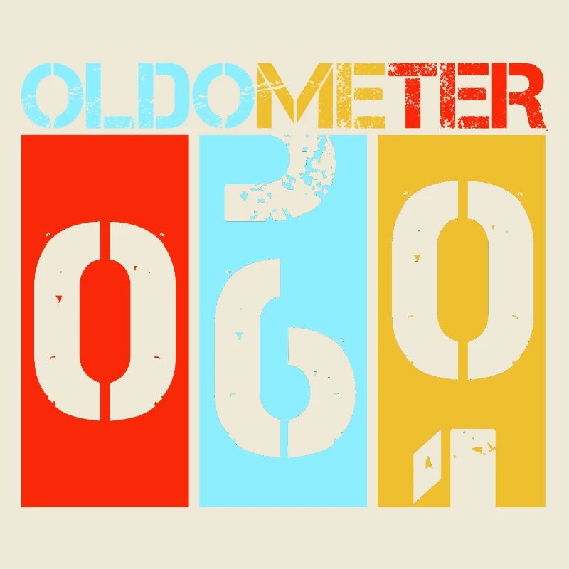 Oldometer 60 : Drôle de 60e anniversaire Rétro Design