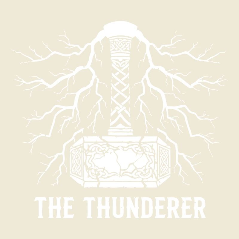 Der Donnerer Thors Hammer Mjölnir Blitz