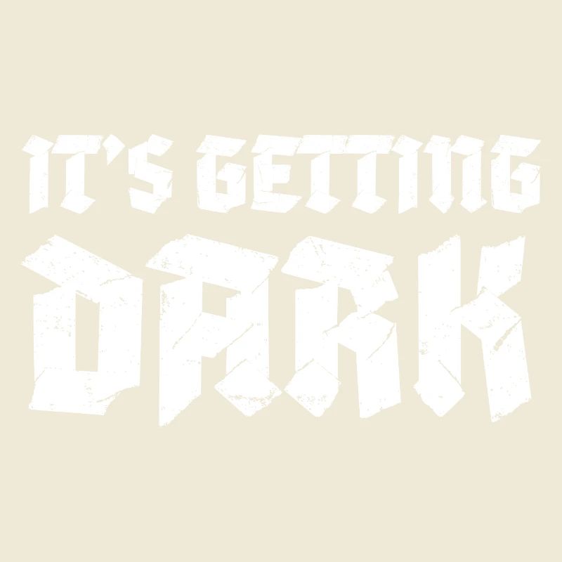 C’est Getting Dark Graffiti design typographique