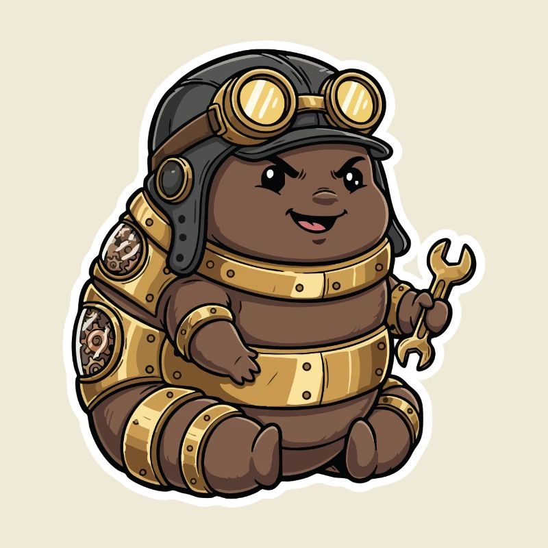 Steampunk Engineer Engineer Brass Crawler