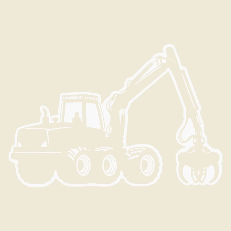 Silhouette de moissonneuse