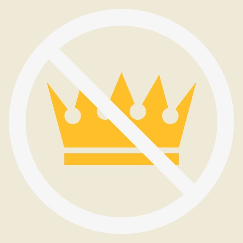 Pas de rois ! (Panneau de protestation / NEG 2C)