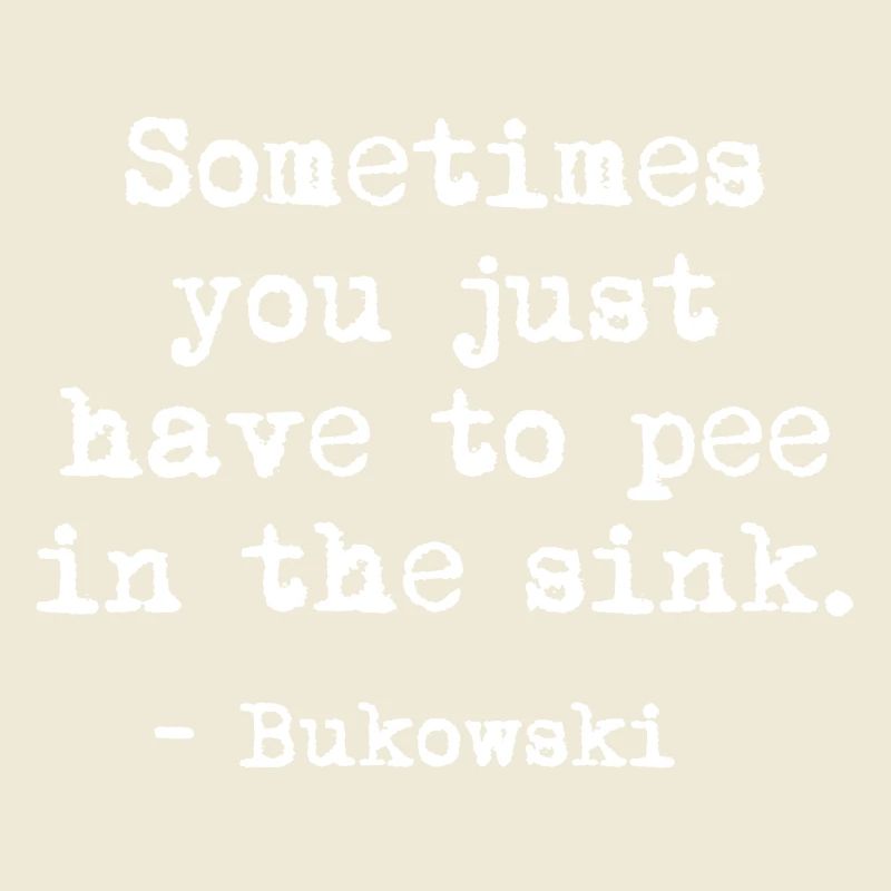 Charles Bukowski Citation en gras Tee