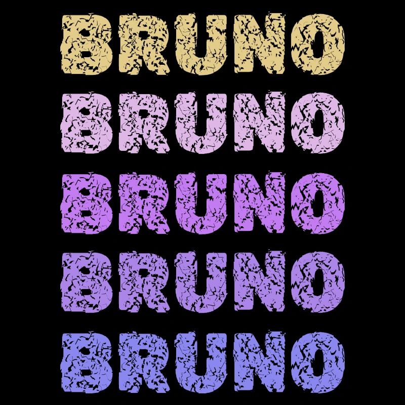 Bruno Repeated Pastel Letters