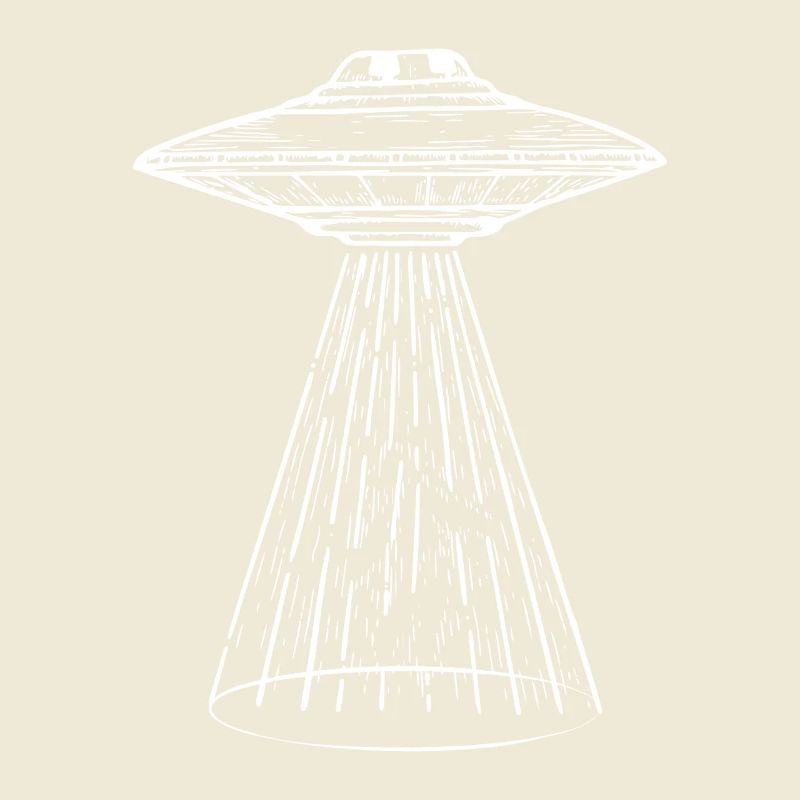 UFO Light-Beam Illustration