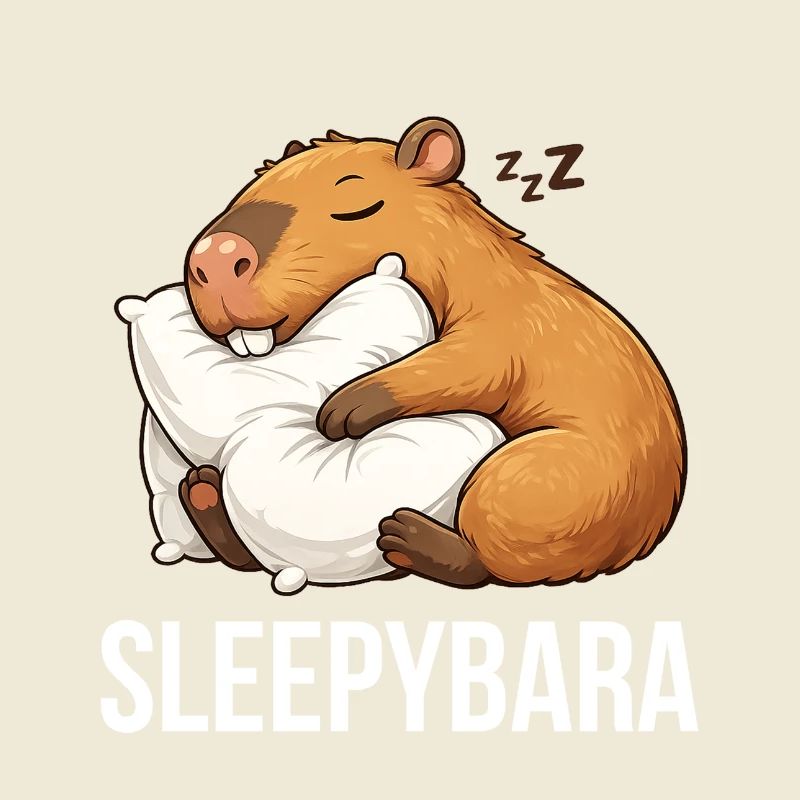 Capybara Schlafen lustig