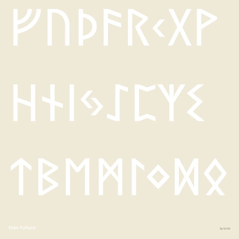 Elder Futhark (white)