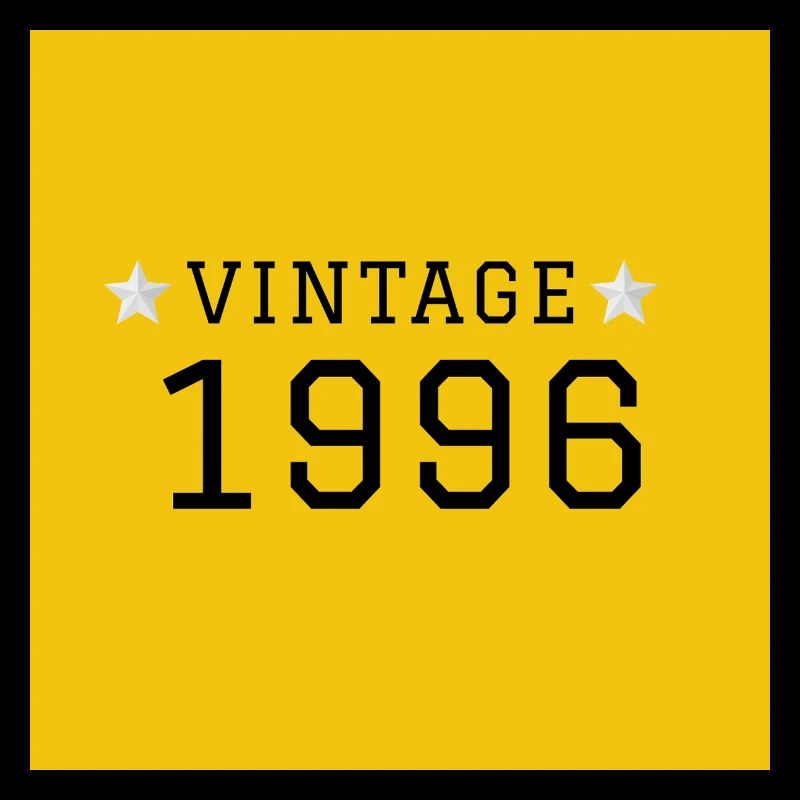 VINTAGE_1996_fond_jaune_etoiles_blanches_retro
