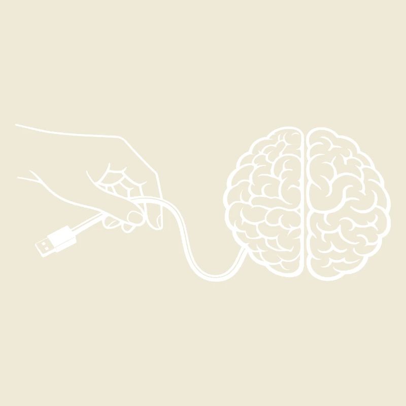 Brain Head Cable Connector Artificial Intelligence