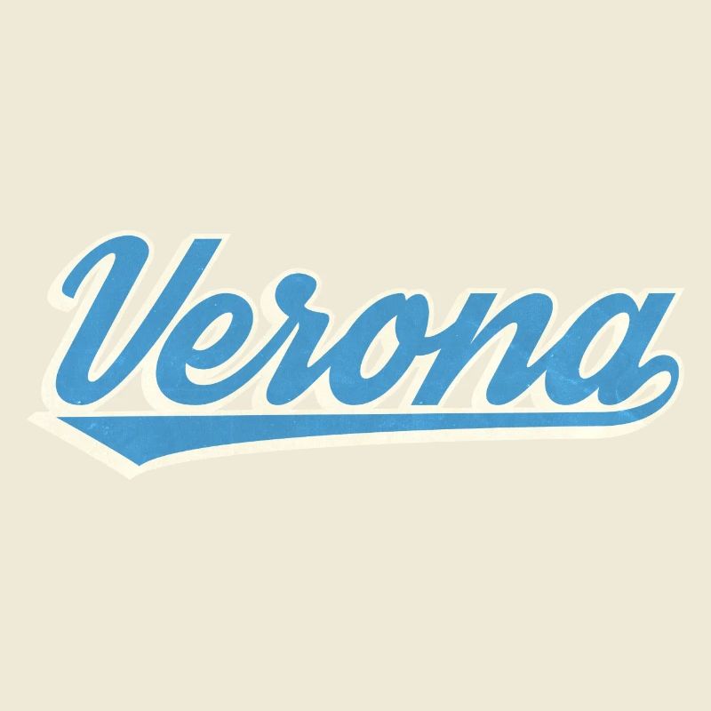 Verona Blue Script Logo