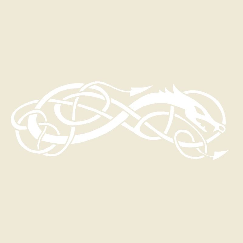 Serpent celte blanc