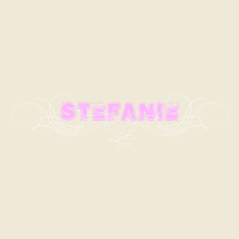 Lettrage STEFANIE avec lignes décoratives