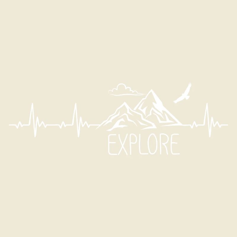 Explore Mountain Mountain Heartbeat Frequency Pulse ECG