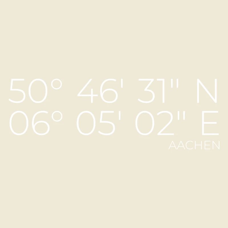 coordinates Aachen