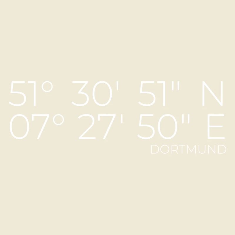 Coordinates Dortmund