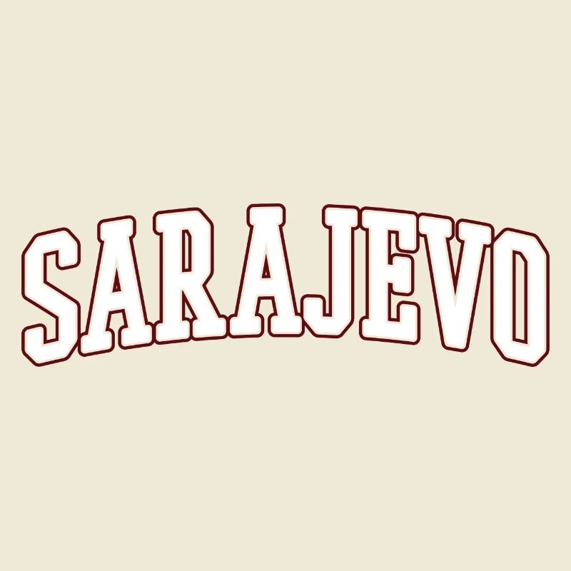 Lettres en gras de Sarajevo