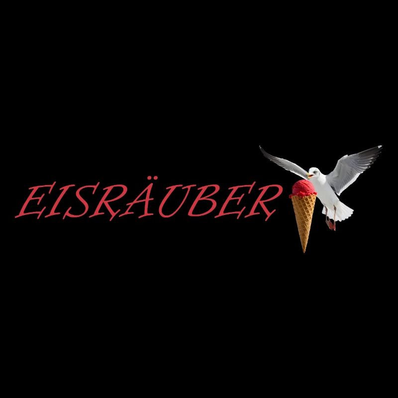Eisräuber Design mit fliegender Möwe