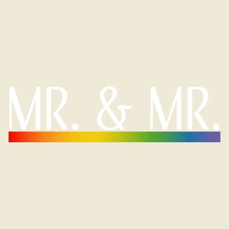Rayures arc-en-ciel M. et M. blanc
