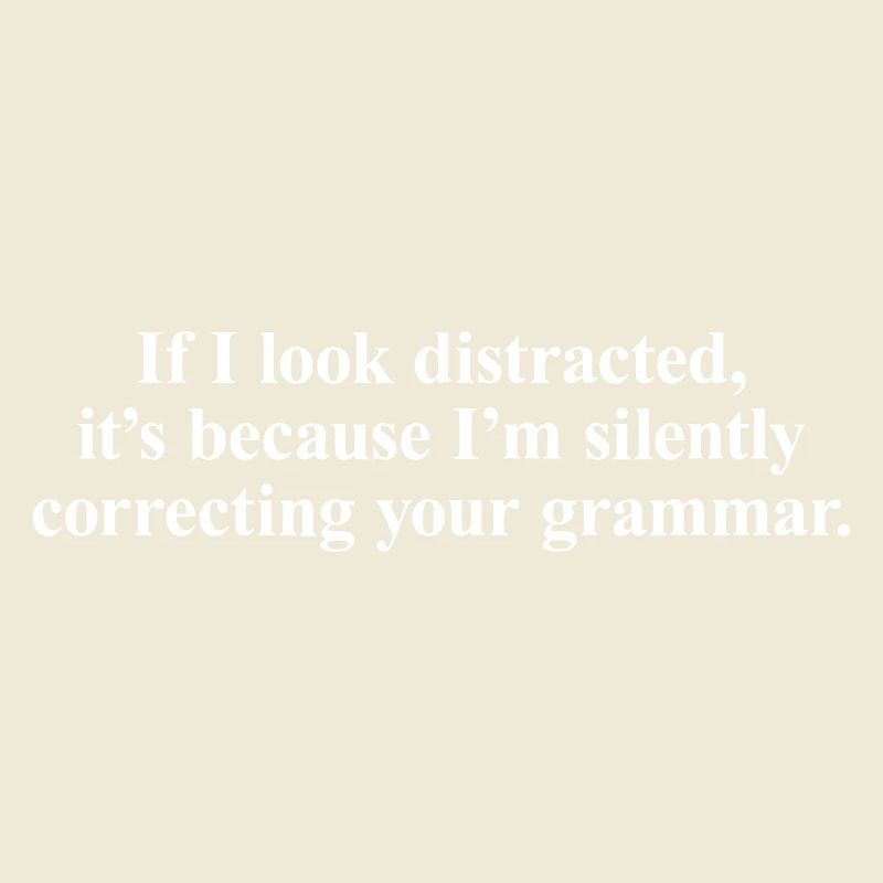Silent Grammar Corrector Tee
