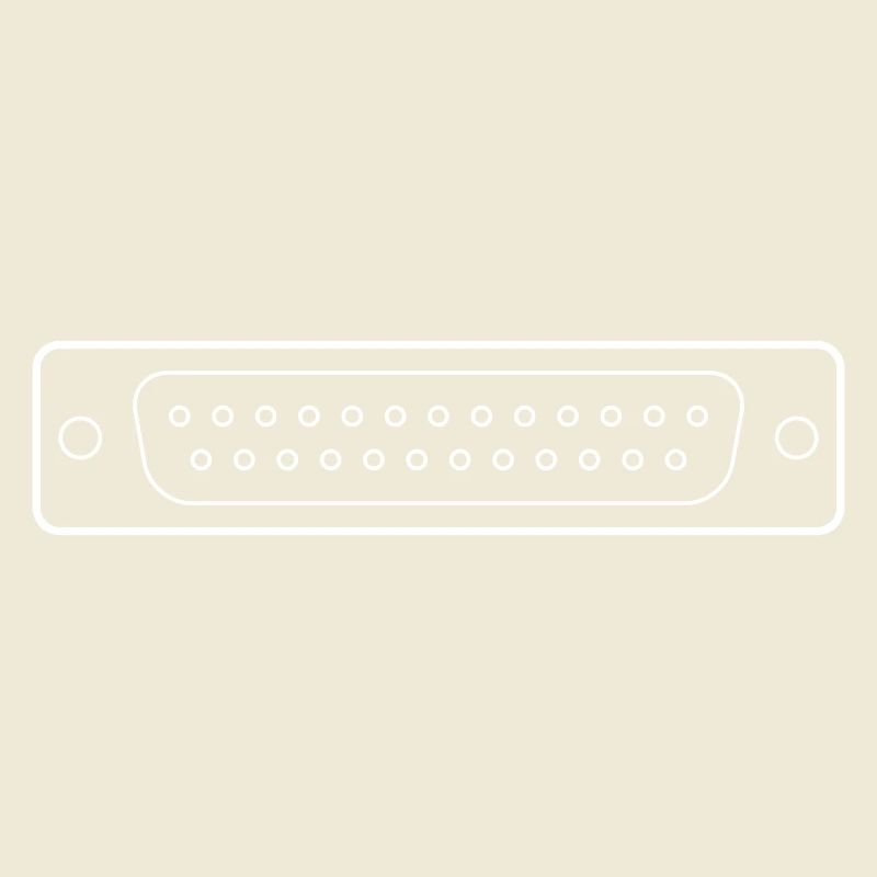 DB 25 Connector Parallel, Drucker