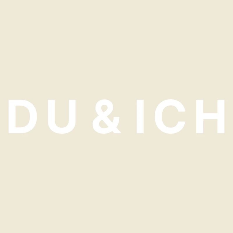 Du & Ich – Romantisches Love Textdesign