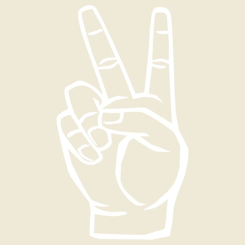 Peace Symbol - Victory Zeichen