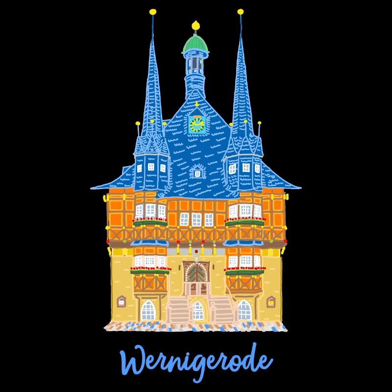 Wernigerode, town hall, half-timbered house East Germany