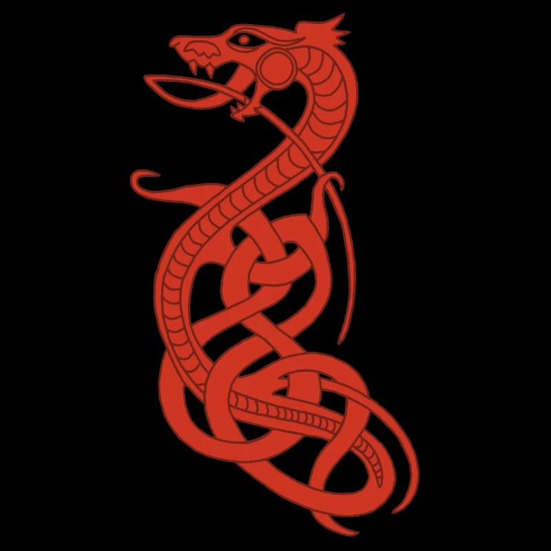 Serpent rouge infini