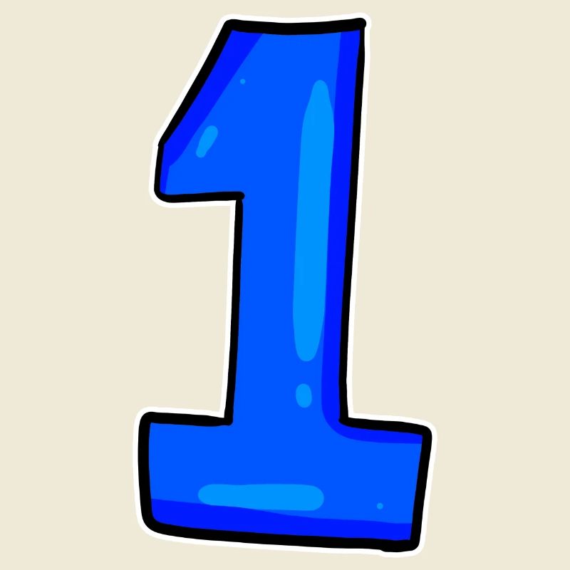 1 blau